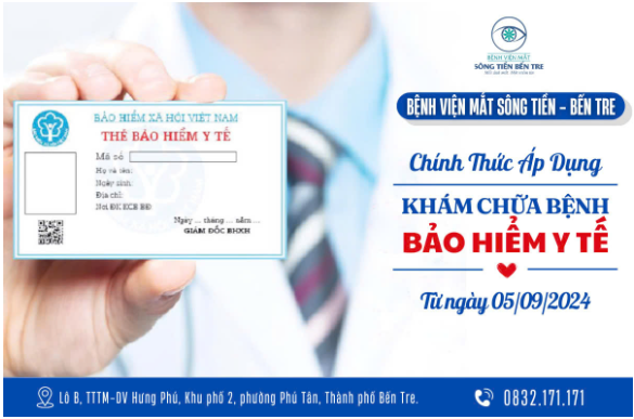 Bệnh viện Mắt Sông Tiền - Bến Tre chính thức tiếp nhận thanh toán khám chữa bệnh bảo hiểm y tế