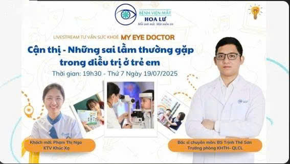 Những sai lầm thường gặp trong điều trị Cận thị ở trẻ em